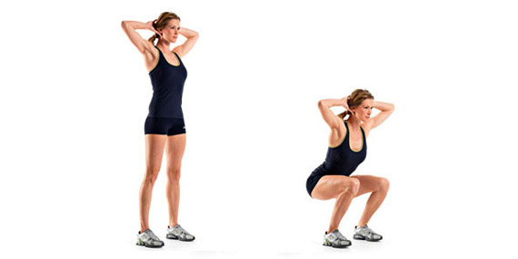 Prisoner squat Cardio Workouts For Women